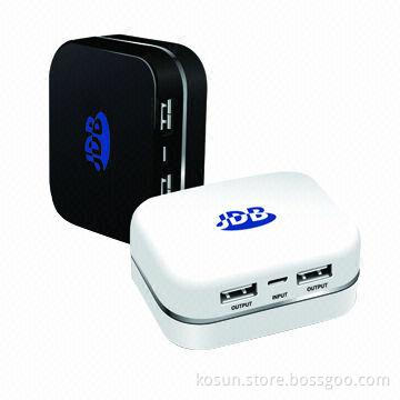 Portable Power Banks with 6,000mA Polymer Battery Capacity, CE Mark